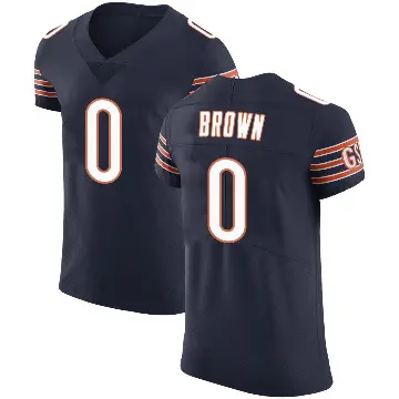 ＃0 Men's Reggie Brown Navy Elite Chicago Bears Team Color Vapor Untouchable Jersey