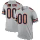 ＃00 Youth Custom Legend Chicago Bears Inverted Silver Jersey