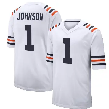 ＃1 Men's Jaylon Johnson White Game Chicago Bears Alternate Classic Jersey