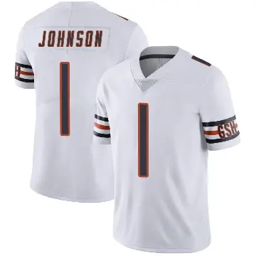 ＃1 Men's Jaylon Johnson White Limited Chicago Bears Vapor Untouchable Jersey