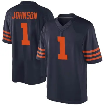 ＃1 Youth Jaylon Johnson Navy Blue Game Chicago Bears Alternate Jersey