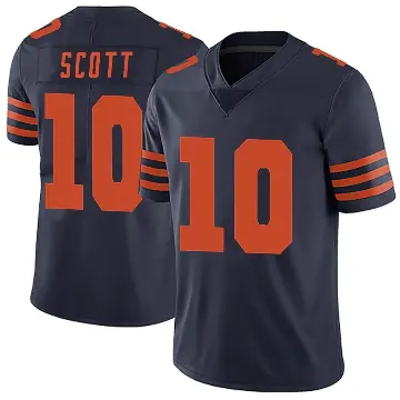 ＃10 Men's Tyler Scott Navy Blue Limited Chicago Bears Alternate Vapor Untouchable Jersey