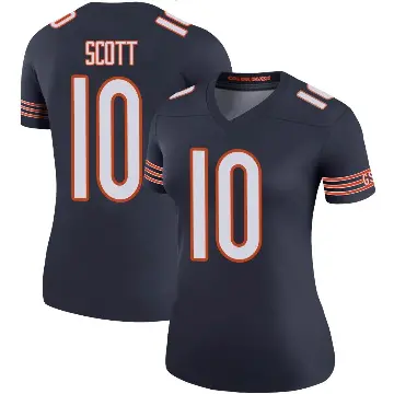 ＃10 Women's Tyler Scott Navy Legend Chicago Bears Color Rush Jersey