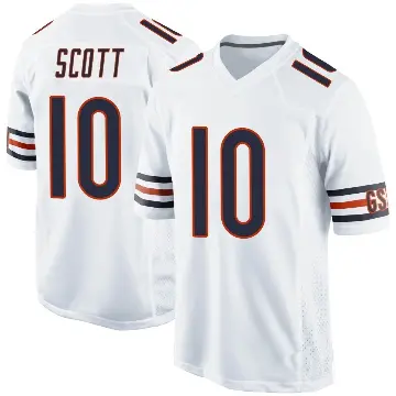 ＃10 Youth Tyler Scott White Game Chicago Bears Jersey
