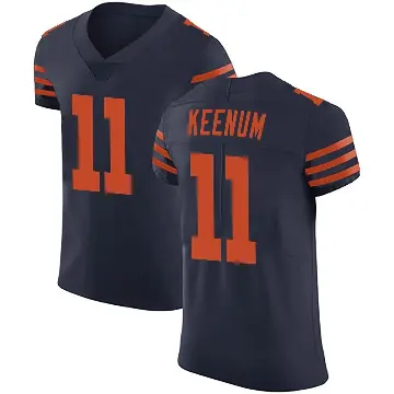 ＃11 Men's Case Keenum Navy Blue Elite Chicago Bears Alternate Vapor Untouchable Jersey