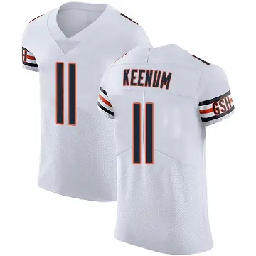 ＃11 Men's Case Keenum White Elite Chicago Bears Vapor Untouchable Jersey