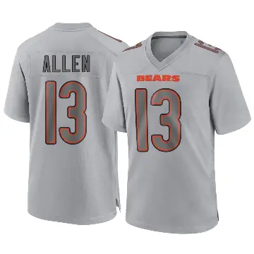 ＃13 Men's Keenan Allen Gray Game Chicago Bears Atmosphere Fashion Jersey
