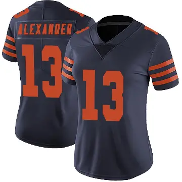 ＃13 Women's Maurice Alexander Navy Blue Limited Chicago Bears Alternate Vapor Untouchable Jersey