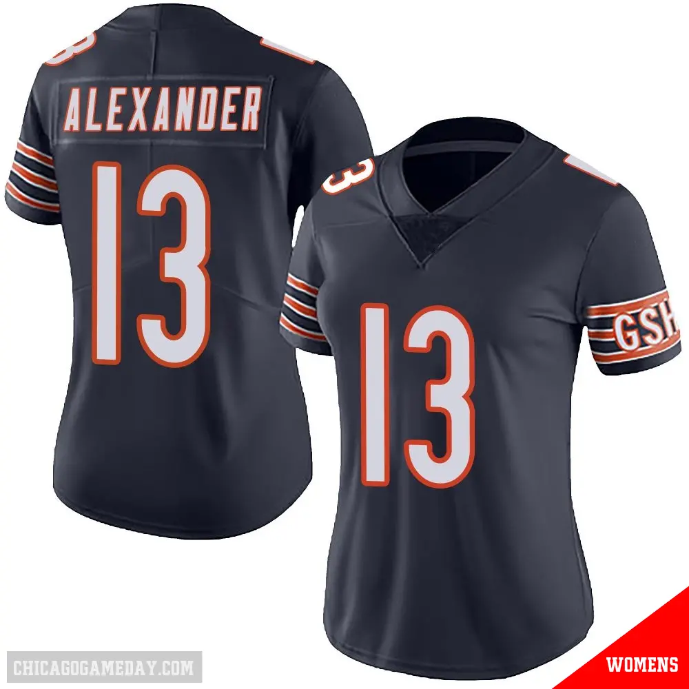 ＃13 Women's Maurice Alexander Navy Limited Chicago Bears Team Color Vapor Untouchable Jersey