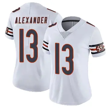 ＃13 Women's Maurice Alexander White Limited Chicago Bears Vapor Untouchable Jersey