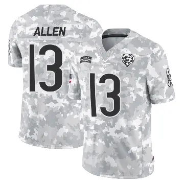 ＃13 Youth Keenan Allen Arctic Camo Limited Chicago Bears 2024 Salute to Service Jersey
