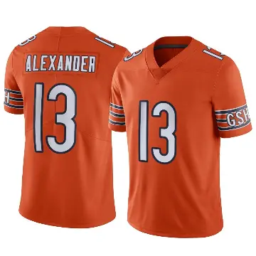 ＃13 Youth Maurice Alexander Orange Limited Chicago Bears Alternate Vapor Jersey