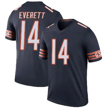 ＃14 Men's Gerald Everett Navy Legend Chicago Bears Color Rush Jersey