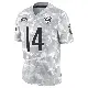 ＃14 Youth Gerald Everett Arctic Camo Limited Chicago Bears 2024 Salute to Service Jersey