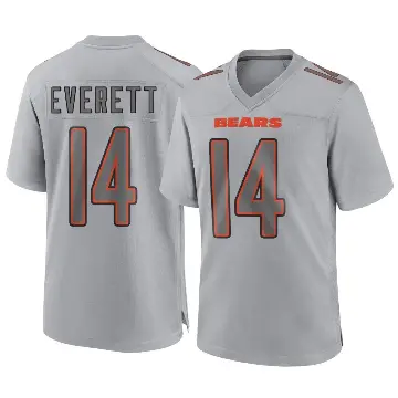 ＃14 Youth Gerald Everett Gray Game Chicago Bears Atmosphere Fashion Jersey