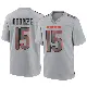 ＃15 Men's Rome Odunze Gray Game Chicago Bears Atmosphere Fashion Jersey