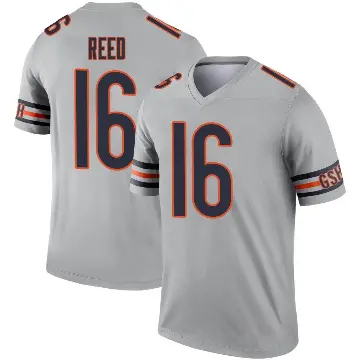 ＃16 Men's Austin Reed Legend Chicago Bears Inverted Silver Jersey