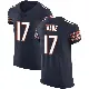 ＃17 Men's Barrington Wade Navy Elite Chicago Bears Team Color Vapor Untouchable Jersey