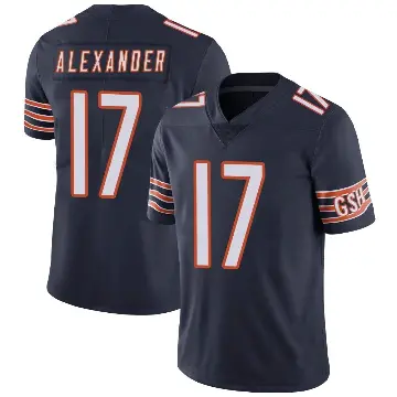 ＃17 Men's Jon Alexander Navy Limited Chicago Bears Team Color Vapor Untouchable Jersey
