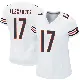 ＃17 Women's Jon Alexander White Game Chicago Bears Jersey