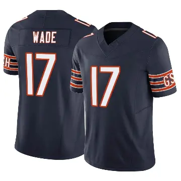 ＃17 Youth Barrington Wade Navy Limited Chicago Bears Vapor F.U.S.E. Jersey