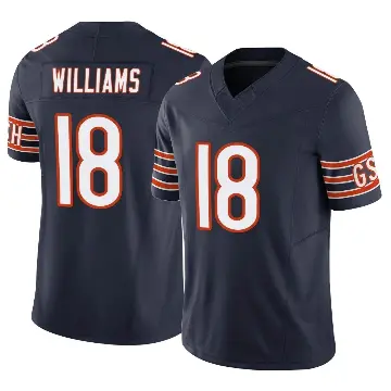 ＃18 Men's Caleb Williams Navy Limited Chicago Bears Vapor F.U.S.E. Jersey