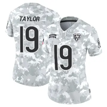 ＃19 Women's Tory Taylor Arctic Camo Limited Chicago Bears 2024 Salute to Service Jersey
