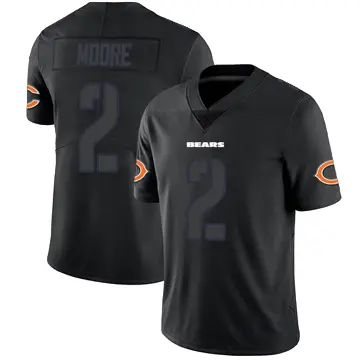 ＃2 Men's DJ Moore Black Impact Limited Chicago Bears Jersey