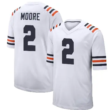 ＃2 Men's DJ Moore White Game Chicago Bears Alternate Classic Jersey