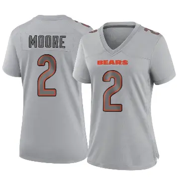 ＃2 Women's DJ Moore Gray Game Chicago Bears Atmosphere Fashion Jersey