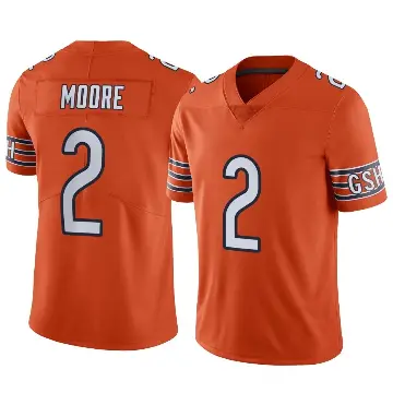 ＃2 Youth DJ Moore Orange Limited Chicago Bears Alternate Vapor Jersey