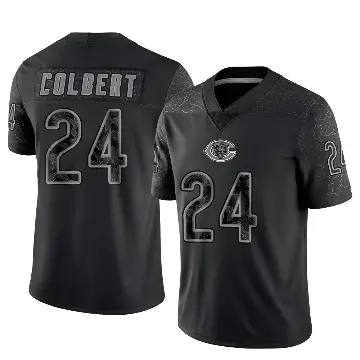 ＃24 Men's Adrian Colbert Black Limited Chicago Bears Reflective Jersey