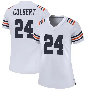 ＃24 Women's Adrian Colbert White Game Chicago Bears Alternate Classic Jersey