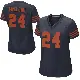 ＃24 Women's Nick McCloud Navy Blue Game Chicago Bears Alternate Jersey