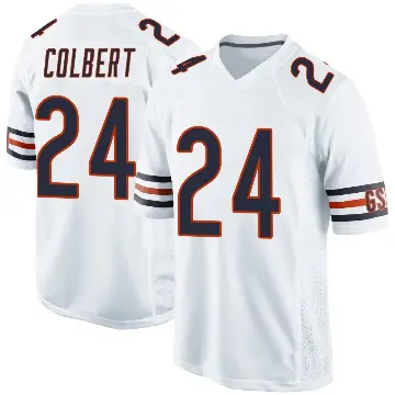 ＃24 Youth Adrian Colbert White Game Chicago Bears Jersey