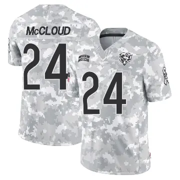 ＃24 Youth Nick McCloud Arctic Camo Limited Chicago Bears 2024 Salute to Service Jersey