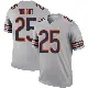 ＃25 Men's Nahshon Wright Legend Chicago Bears Inverted Silver Jersey
