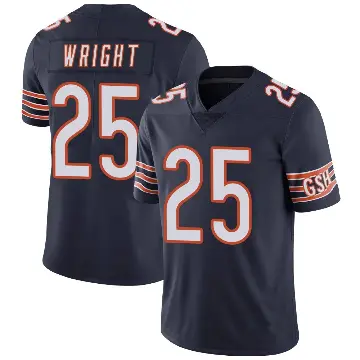 ＃25 Men's Nahshon Wright Navy Limited Chicago Bears Team Color Vapor Untouchable Jersey