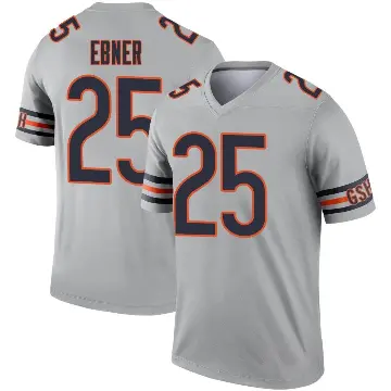 ＃25 Youth Trestan Ebner Legend Chicago Bears Inverted Silver Jersey