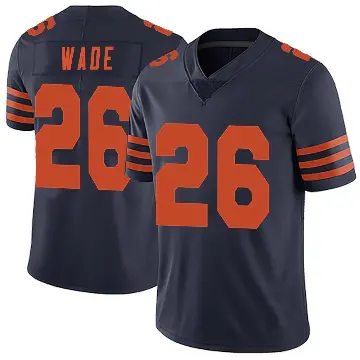 ＃26 Men's Shaun Wade Navy Blue Limited Chicago Bears Alternate Vapor Untouchable Jersey