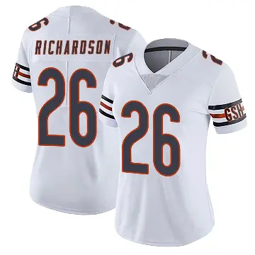 ＃26 Women's JP Richardson White Limited Chicago Bears Vapor Untouchable Jersey