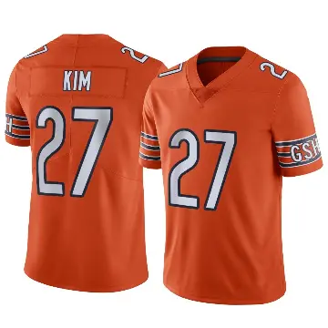 ＃27 Men's Jonathan Kim Orange Limited Chicago Bears Alternate Vapor Jersey