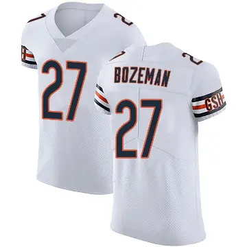 ＃27 Men's Swayze Bozeman White Elite Chicago Bears Vapor Untouchable Jersey