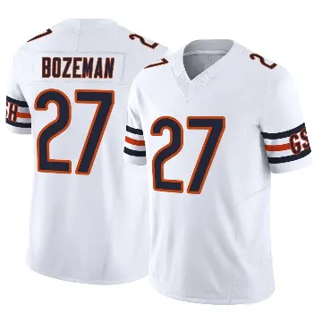 ＃27 Men's Swayze Bozeman White Limited Chicago Bears Vapor F.U.S.E. Jersey