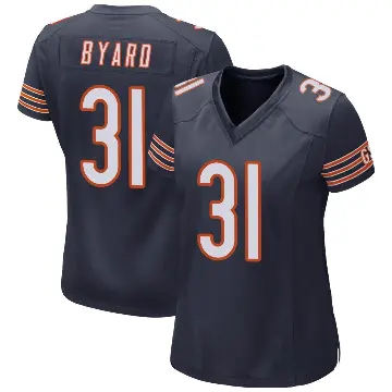 ＃31 Women's Kevin Byard III Navy Game Chicago Bears Team Color Jersey