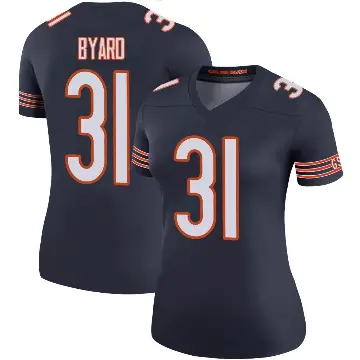 ＃31 Women's Kevin Byard III Navy Legend Chicago Bears Color Rush Jersey