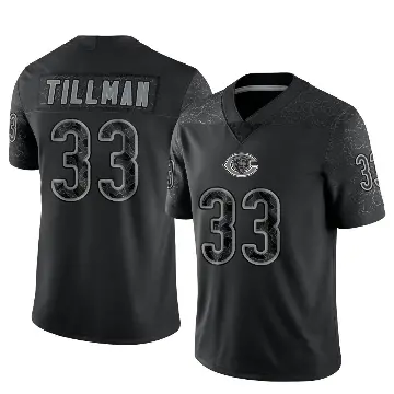 ＃33 Men's Charles Tillman Black Limited Chicago Bears Reflective Jersey