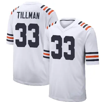 ＃33 Men's Charles Tillman White Game Chicago Bears Alternate Classic Jersey