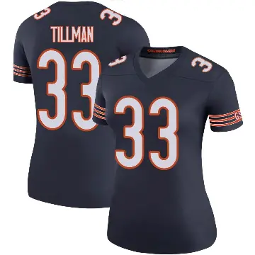 ＃33 Women's Charles Tillman Navy Legend Chicago Bears Color Rush Jersey