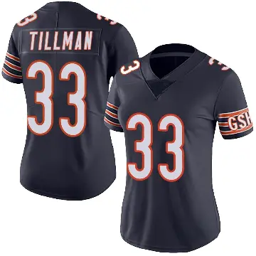 ＃33 Women's Charles Tillman Navy Limited Chicago Bears Team Color Vapor Untouchable Jersey